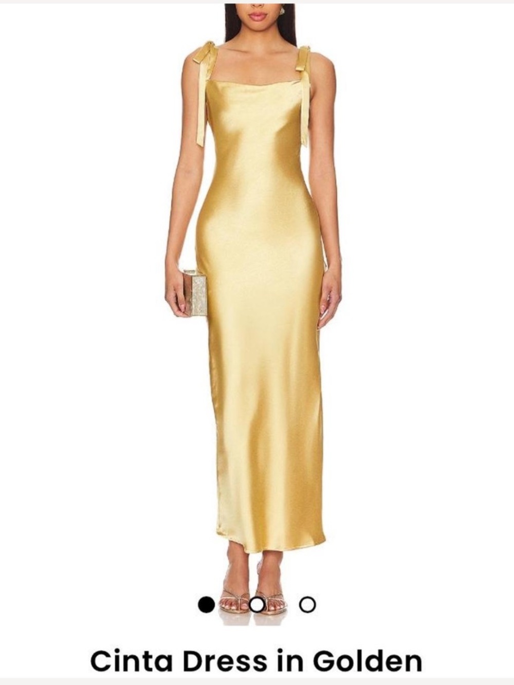 Heartloom Cinta Maxi Slip Dress in Golden
